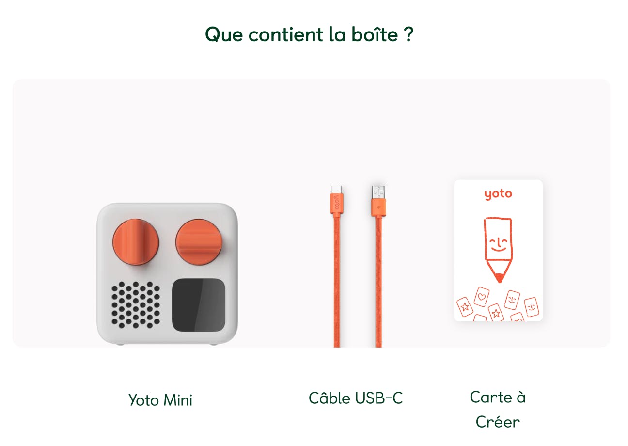 Que contient la boîte ?