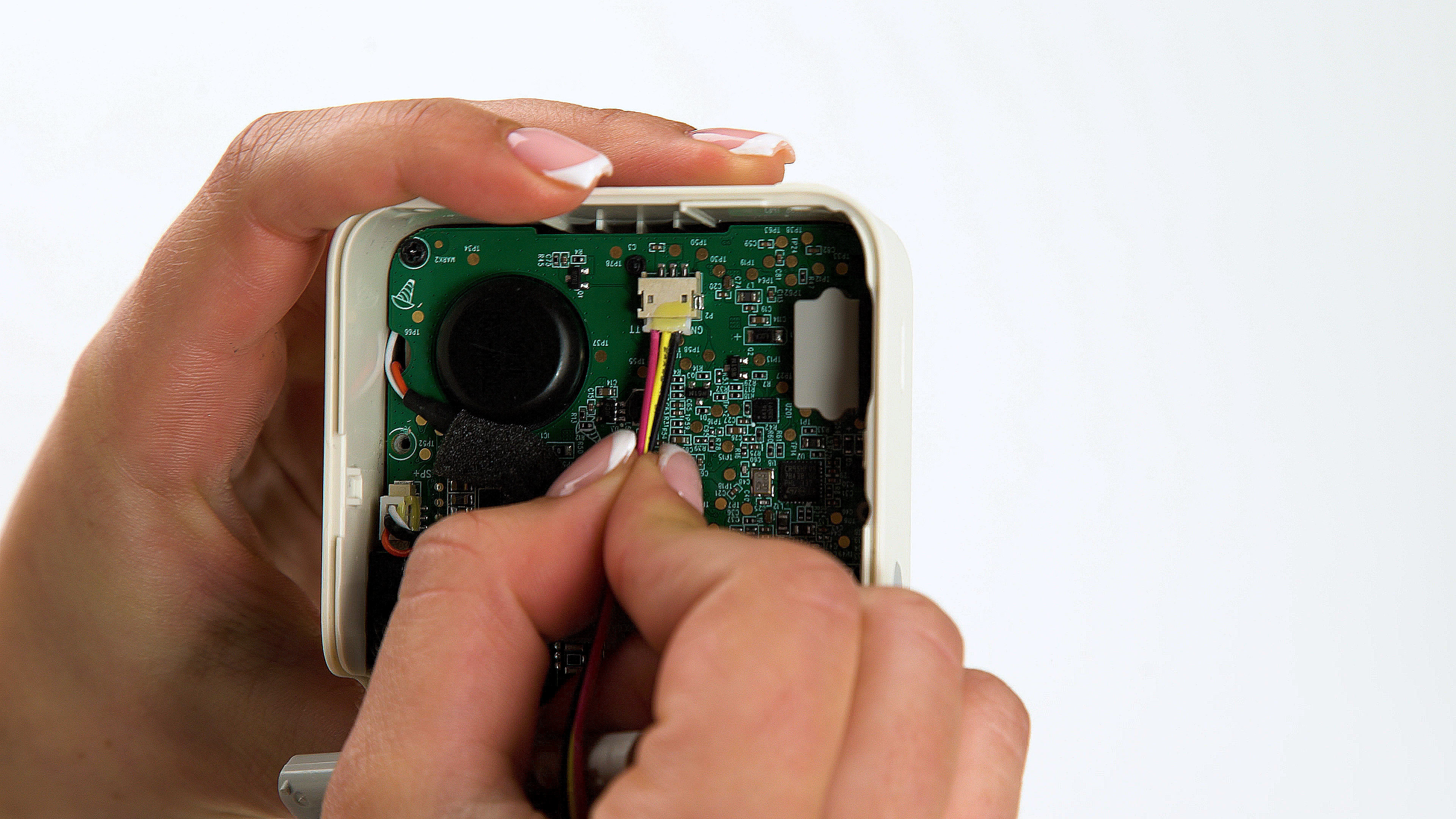 gently remove the cable from the socket