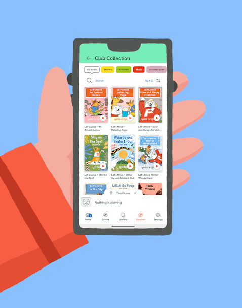 Gif of the Yoto App