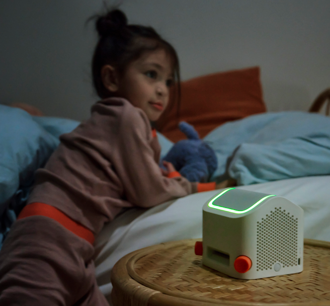 Child with nightlight on Player