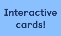 Interactive and activities cards