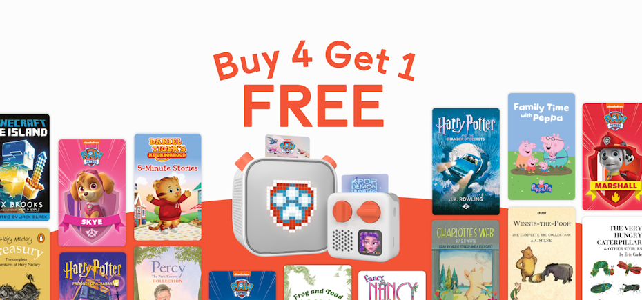 buy 4 get 1 free on yoto cards