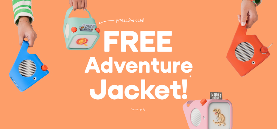 free adveture jacket with a new Yoto Player