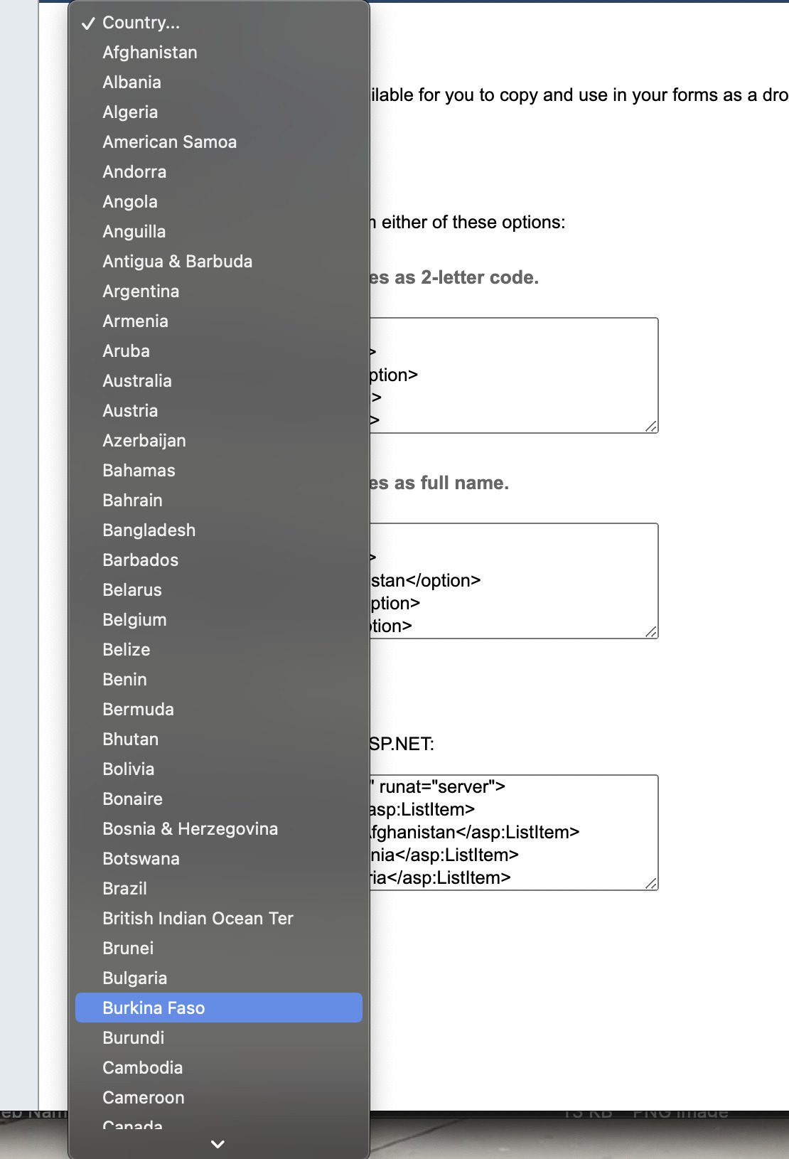 Long Dropdown Lists