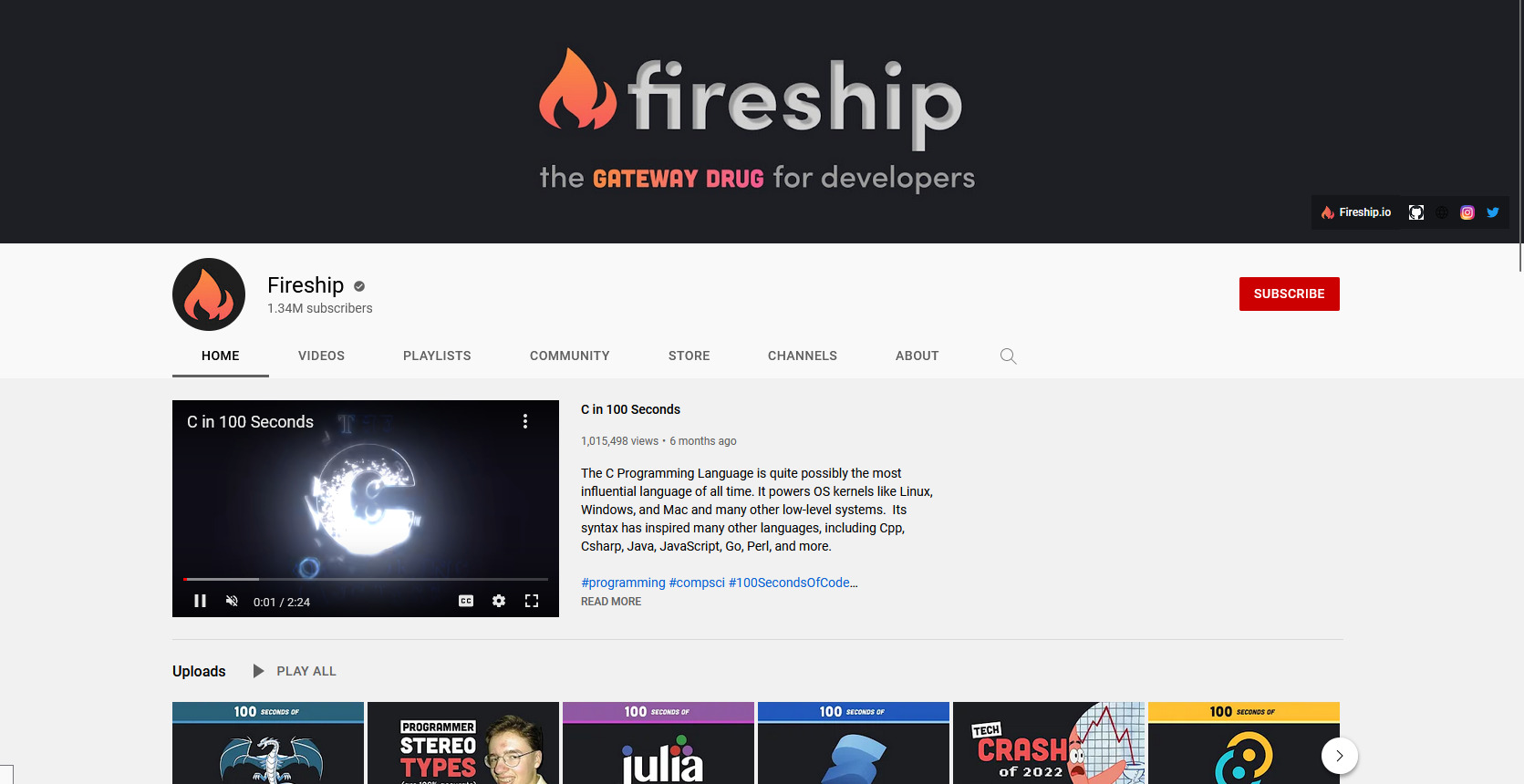 Fireship Youtube Channel