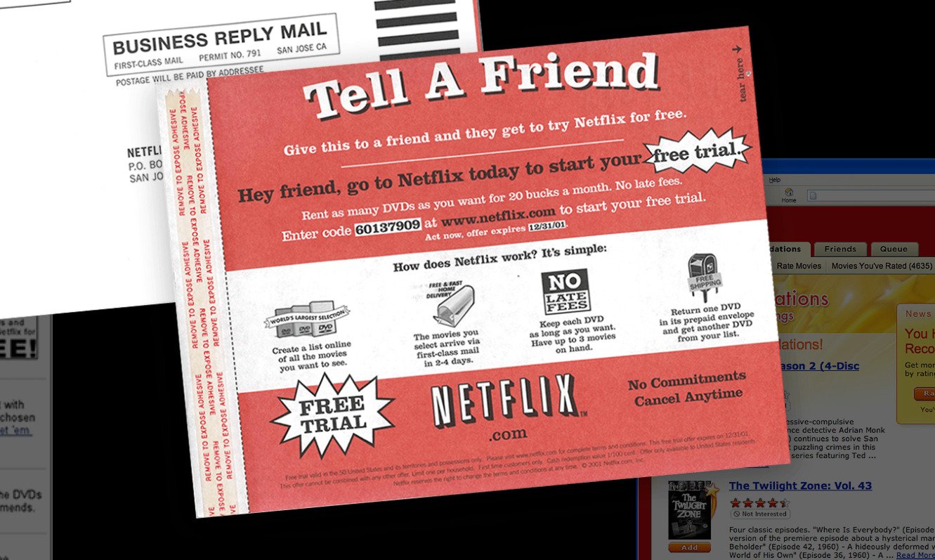 A screenshot of Netflix’s old membership voucher