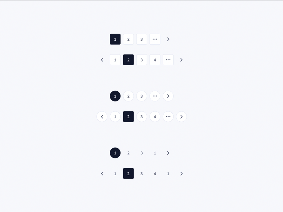 Pagination UI Design by Ildiko Gaspar