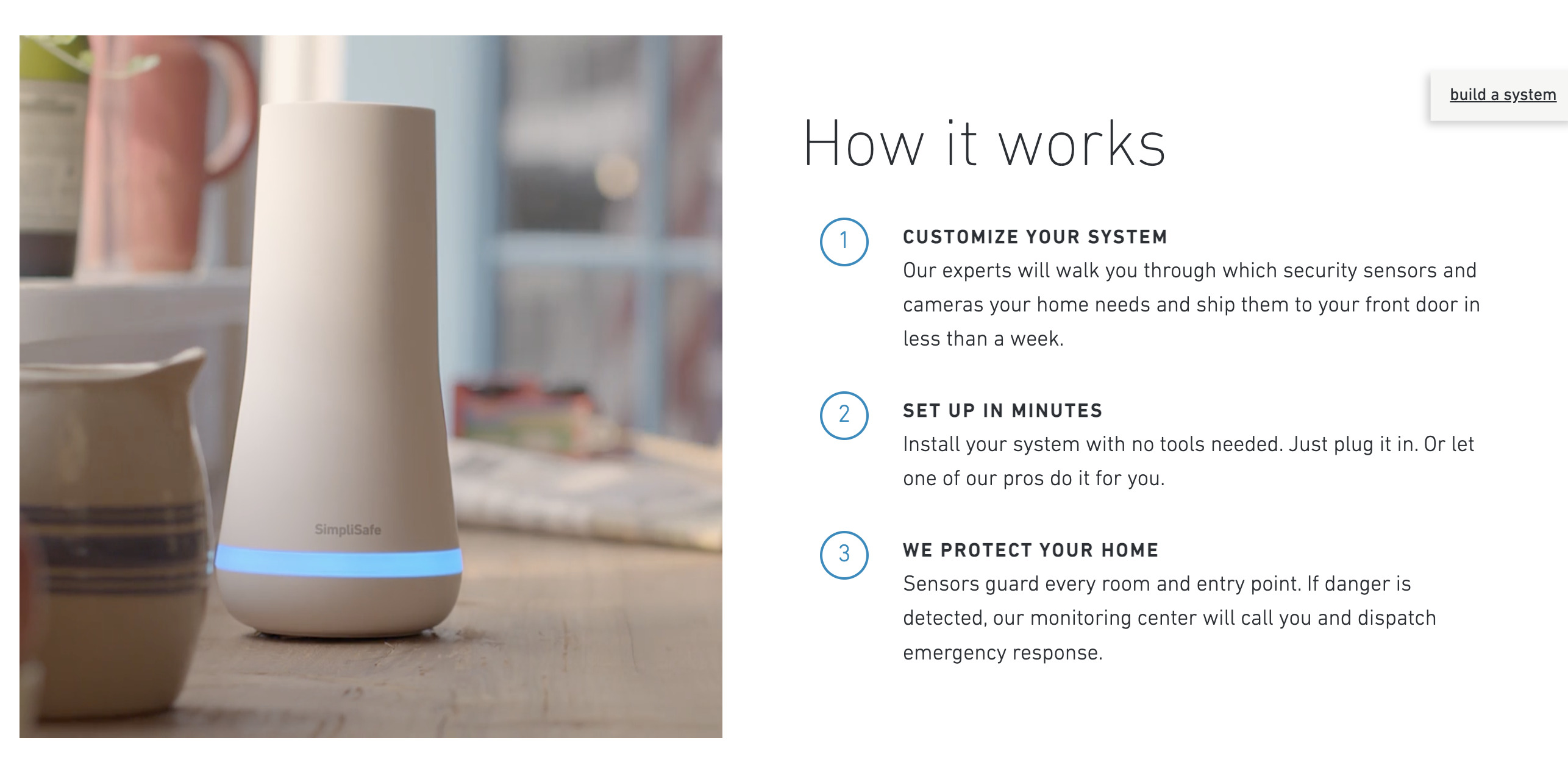 Product Images and Videos Create Excellent First Impressions (SimpliSafe)