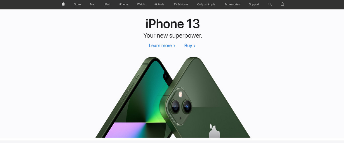 Image from Apple's Homepage
