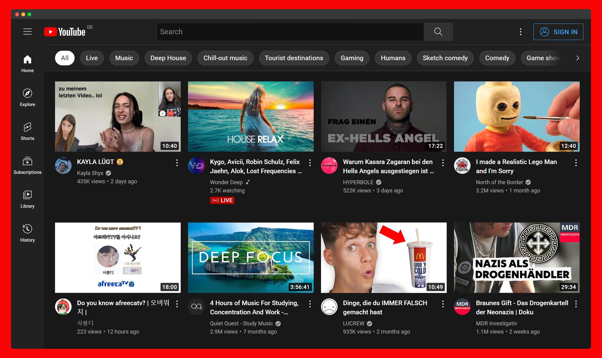 Youtube Web Application