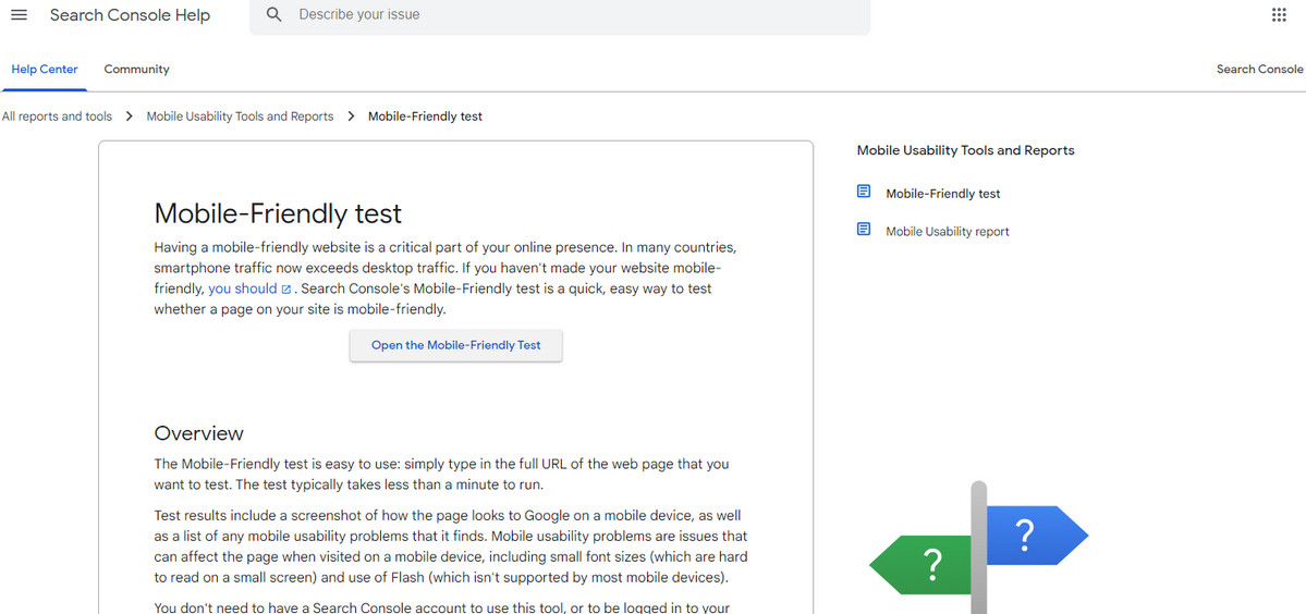 Mobile-Friendly Test - Google Search Console
