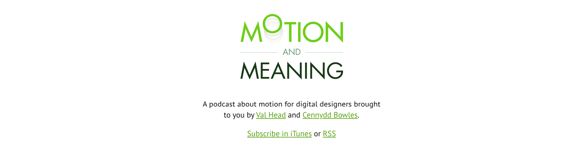 Motion and Meaning Podcast