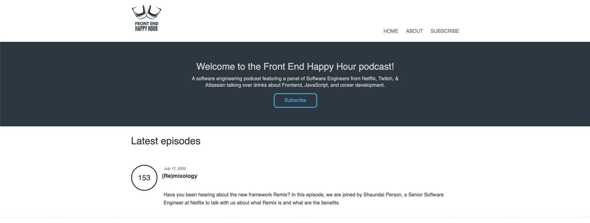 Front End Happy Hour podcast
