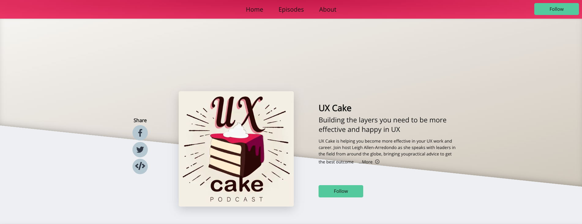 UX Cake podcast