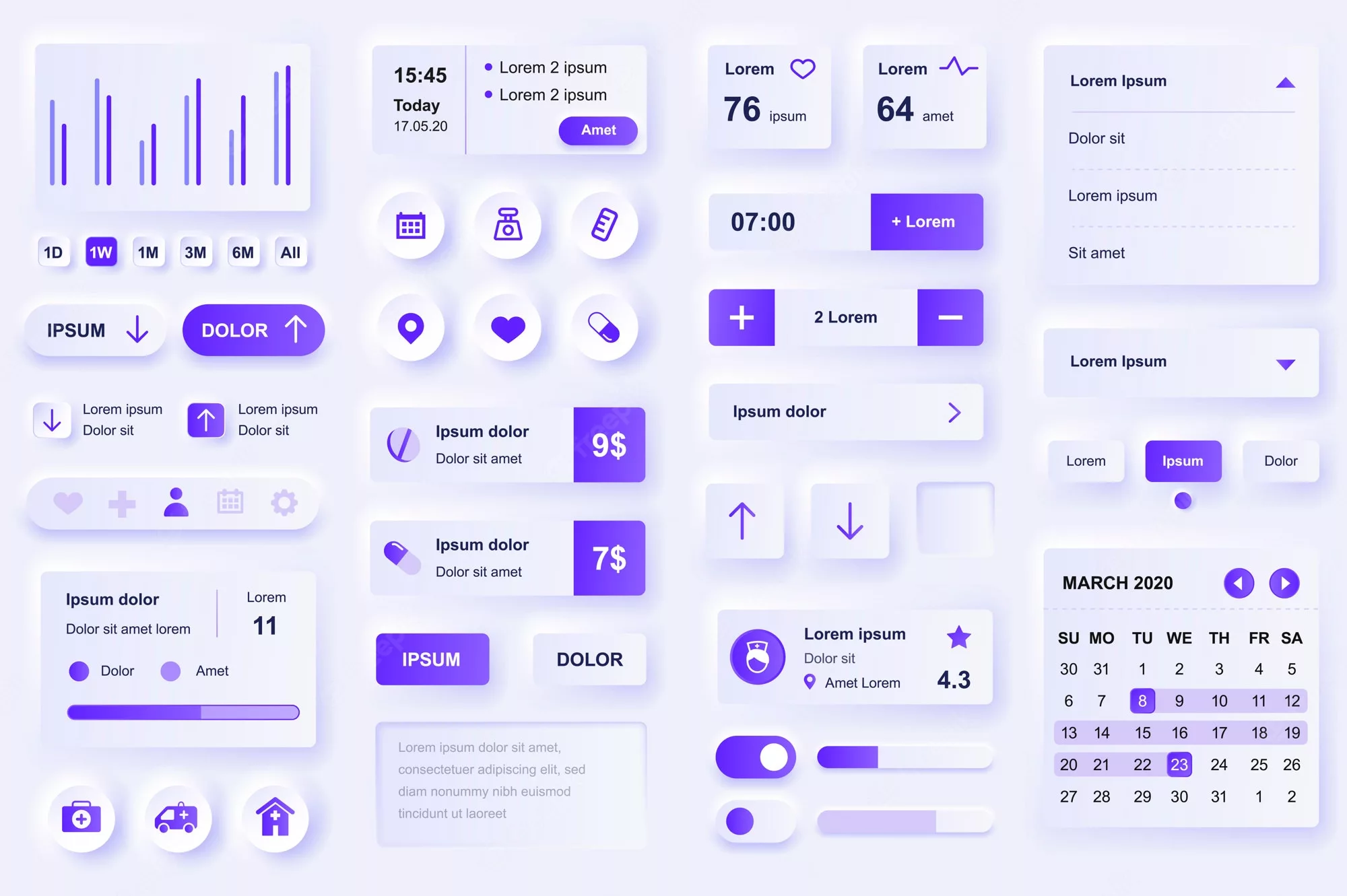 Component Libraries Contain UI Elements