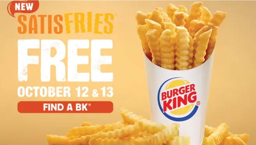Foodshot of Burger King's low-calorie french fries.