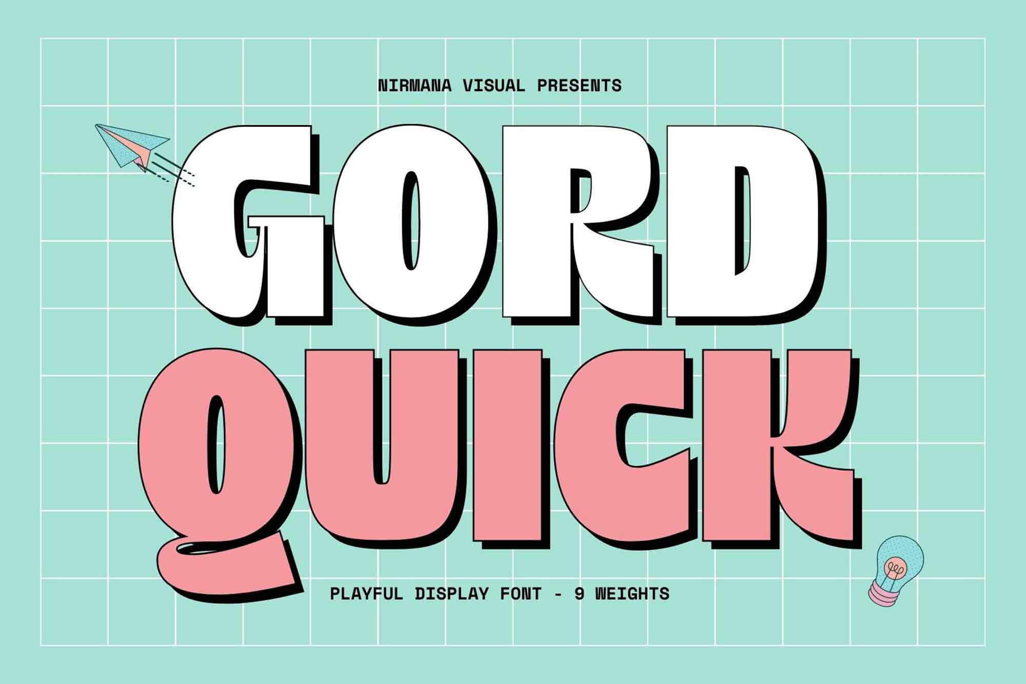 Create a playful, urban, youthful logo with Gord Quick.