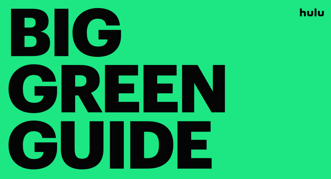 Big Green Guide brand kit via Hulu