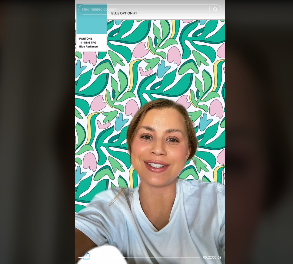 A woman in a white shirt