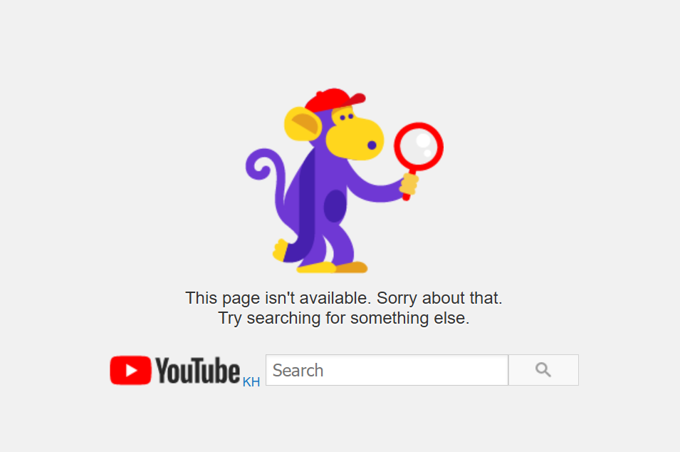 A purple monkey holds a magnifying glass