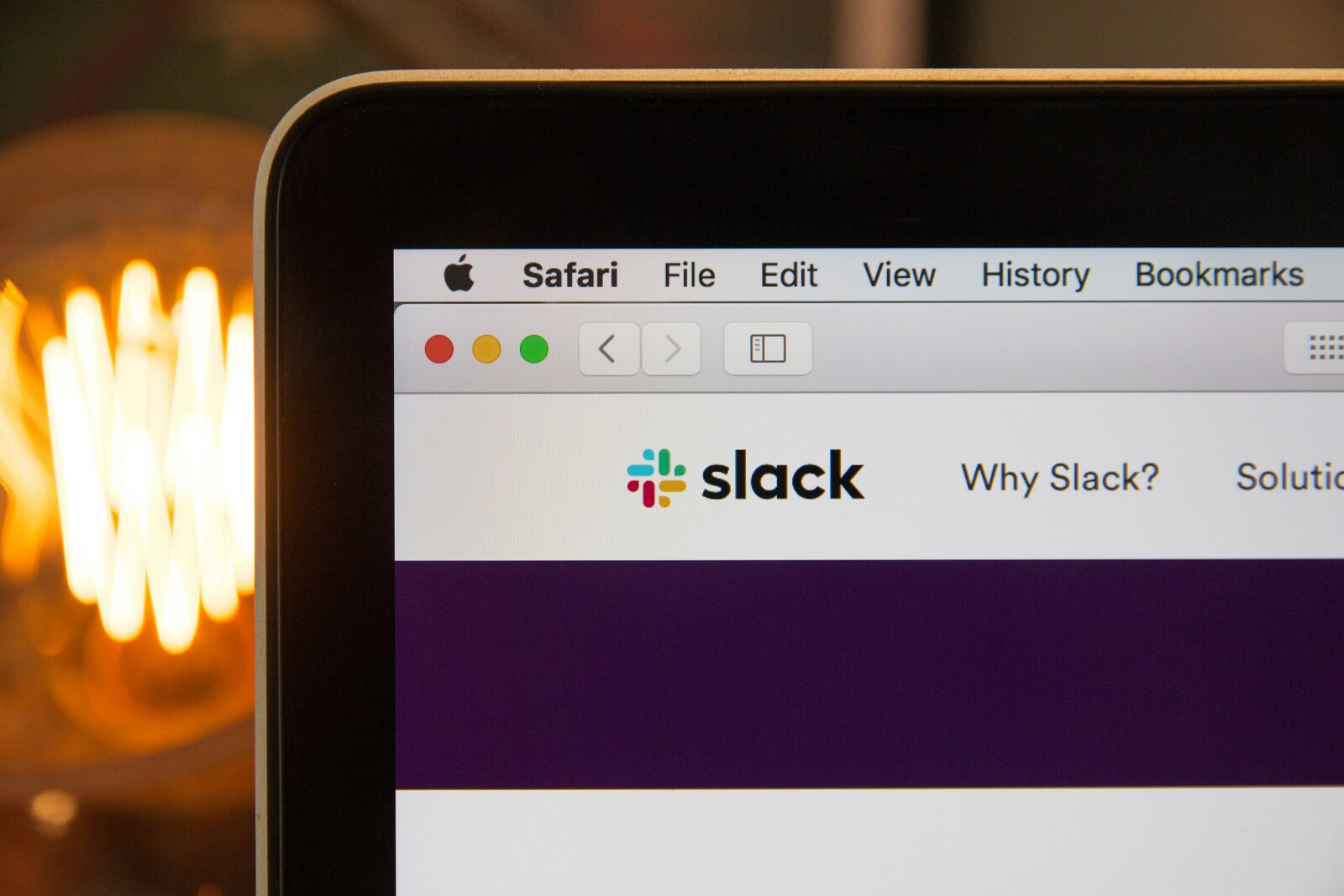 A screenshot of Slack’s logo on a desktop
