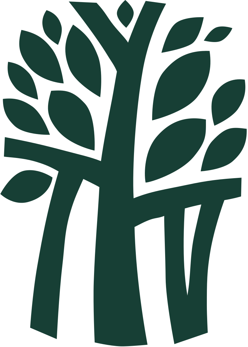 Three green trees