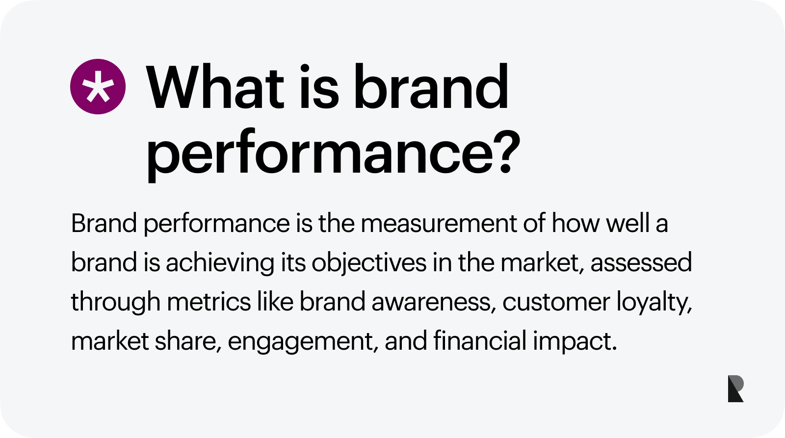 what is brand performance