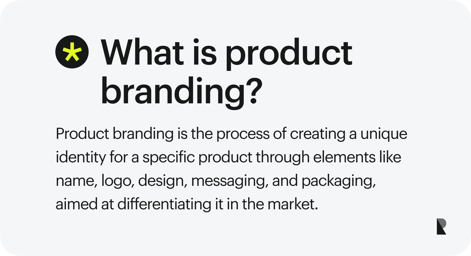 what is product branding
