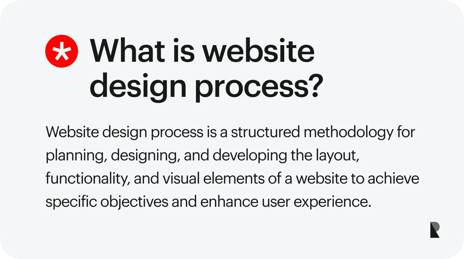 what is website design process