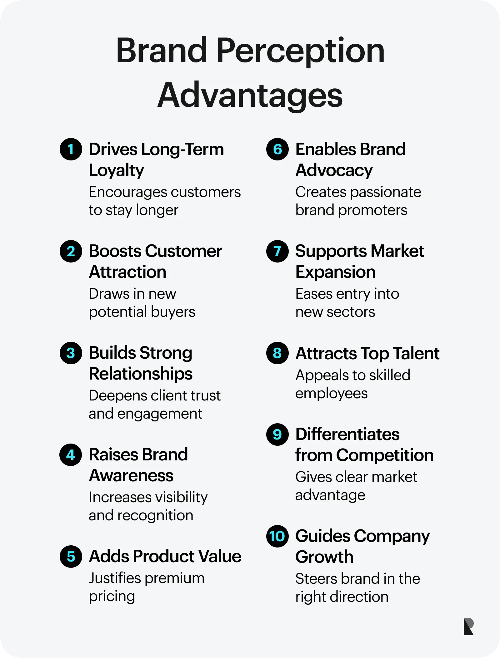 Brand perception advantages