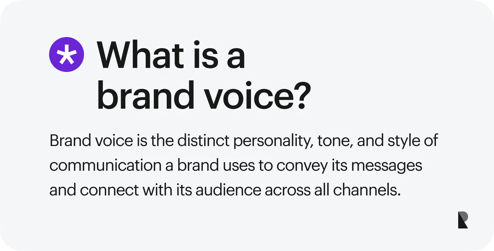 What is brand voice?
