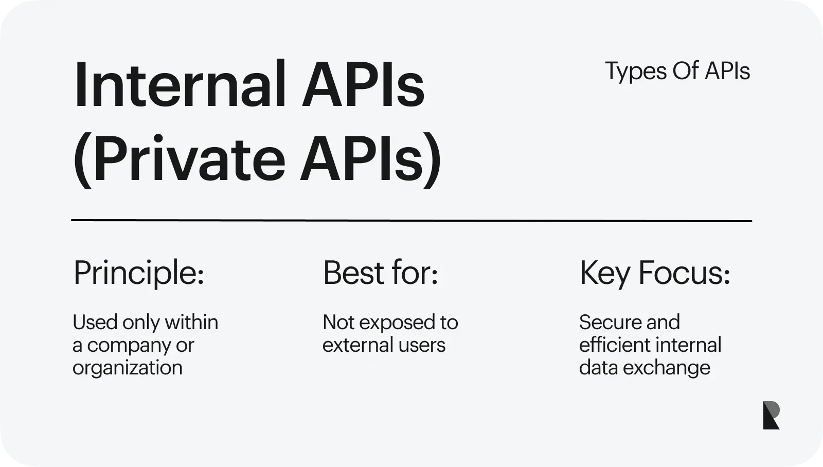 Internal API type
