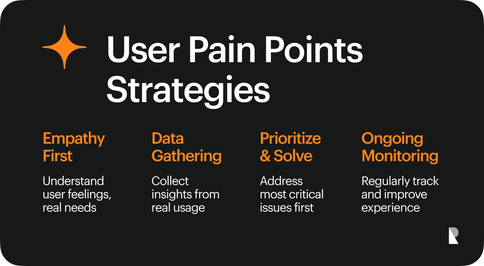 User pain points strategies