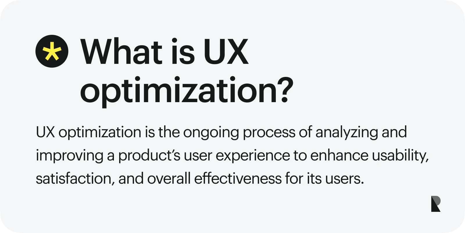What is UX optimization
