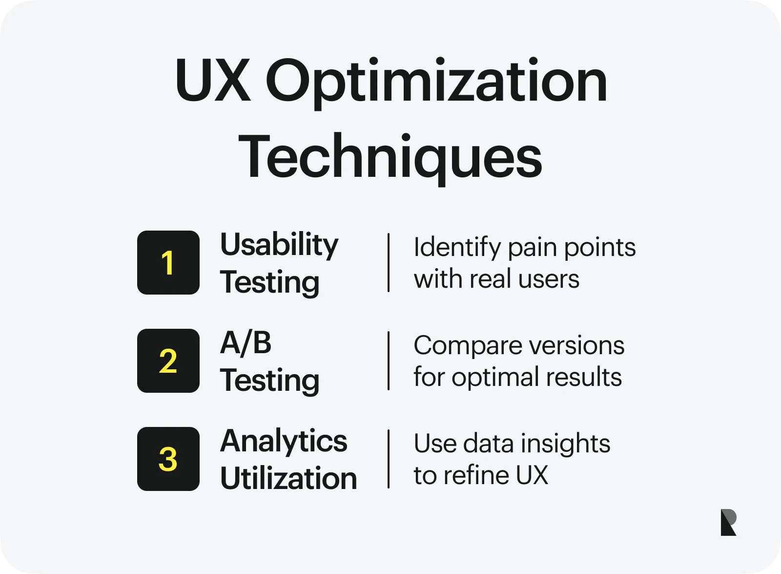 Ux optimization techniques