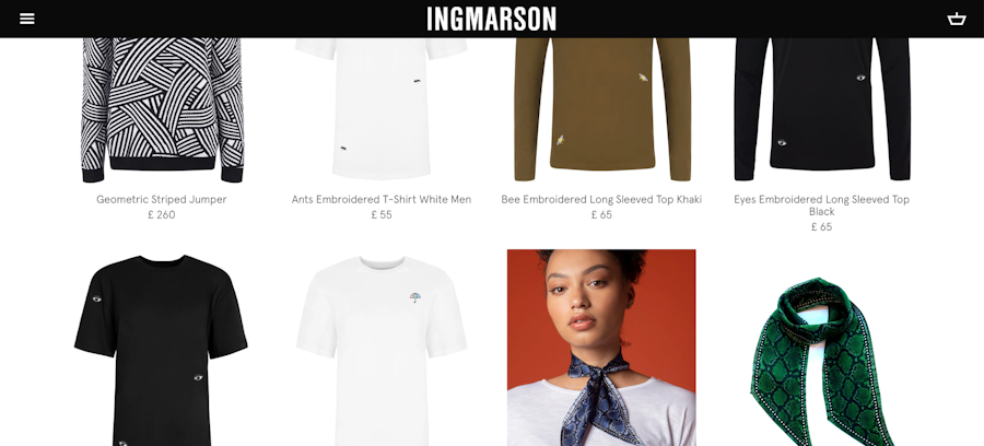 Ingmarson e-commerce store example