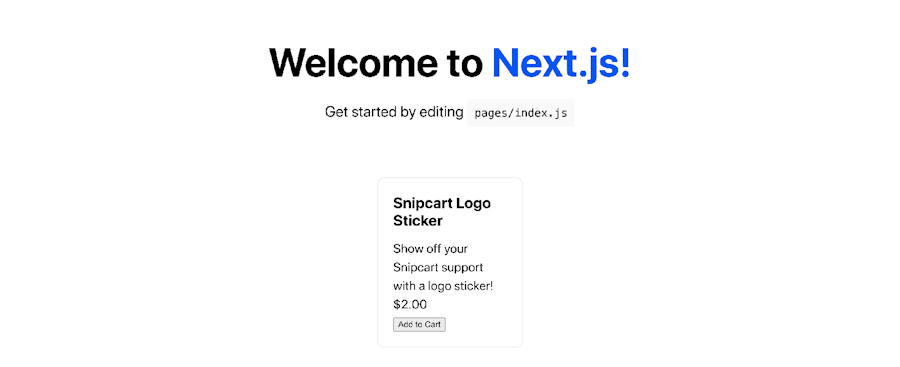 Product in Next.js
