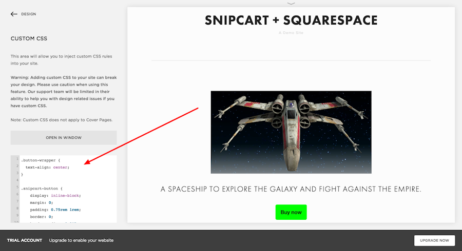 snipcart-squarespace-shopping-cart-custom-css
