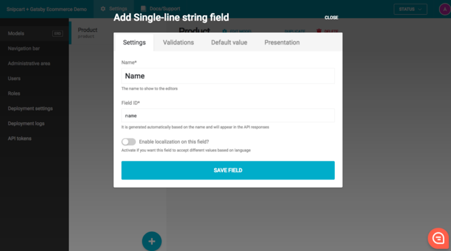 Name field