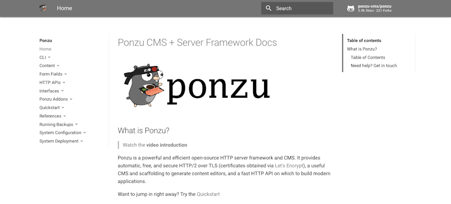 ponzu-go-cms