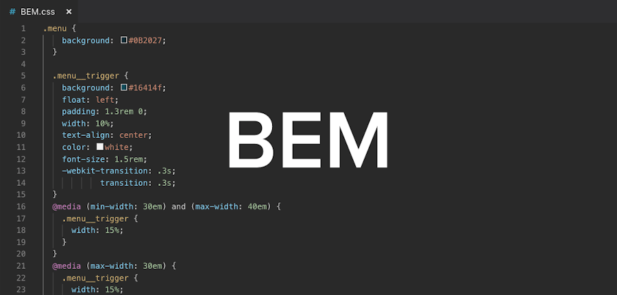 BEM CSS methodology