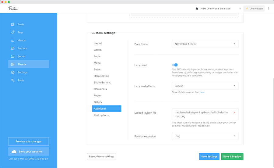 Añadir la pelota de playa giratoria de la muerte de Mac como favicono