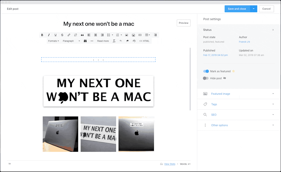 Publii local offline preview