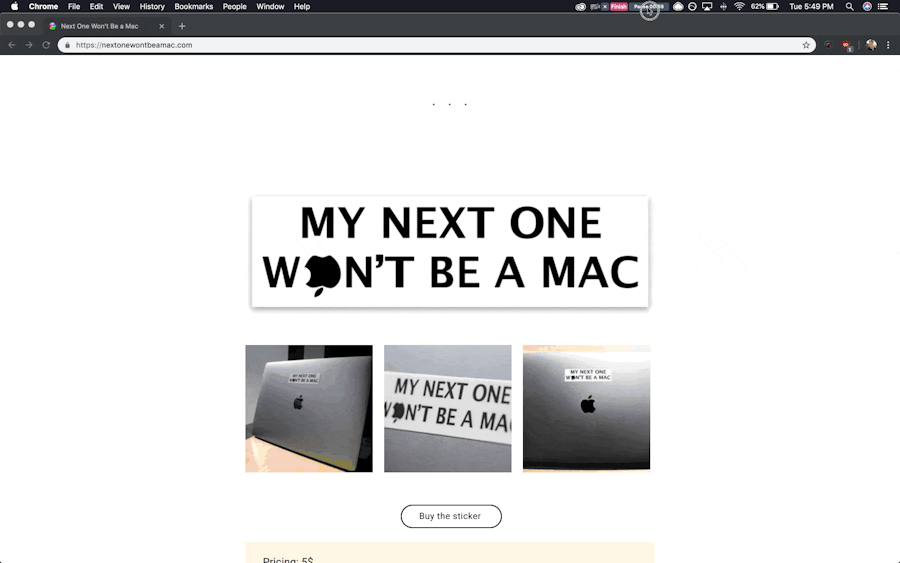 Publii + Snipcart flow live