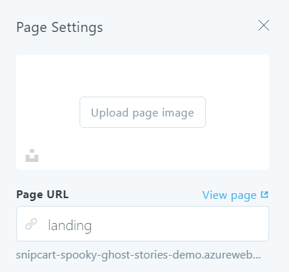 ghost headless cms ghost-demo-page-settings