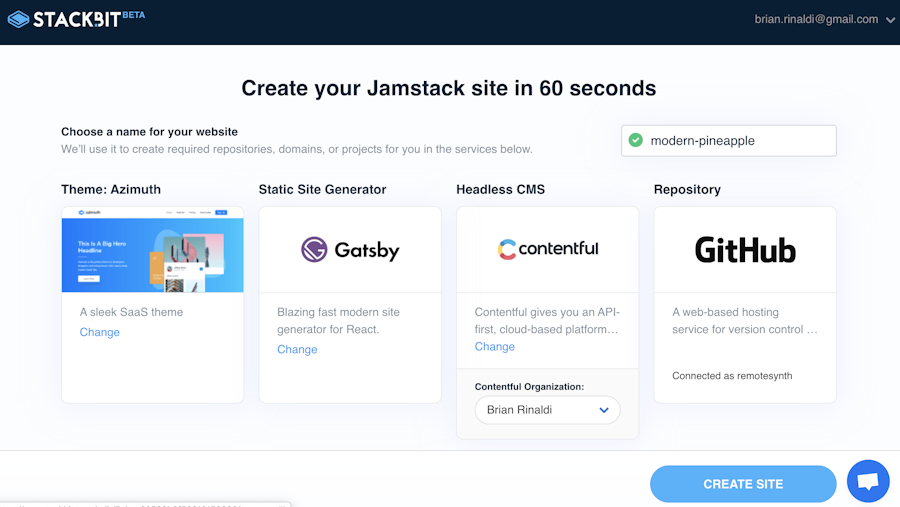 jamstack-site-builder