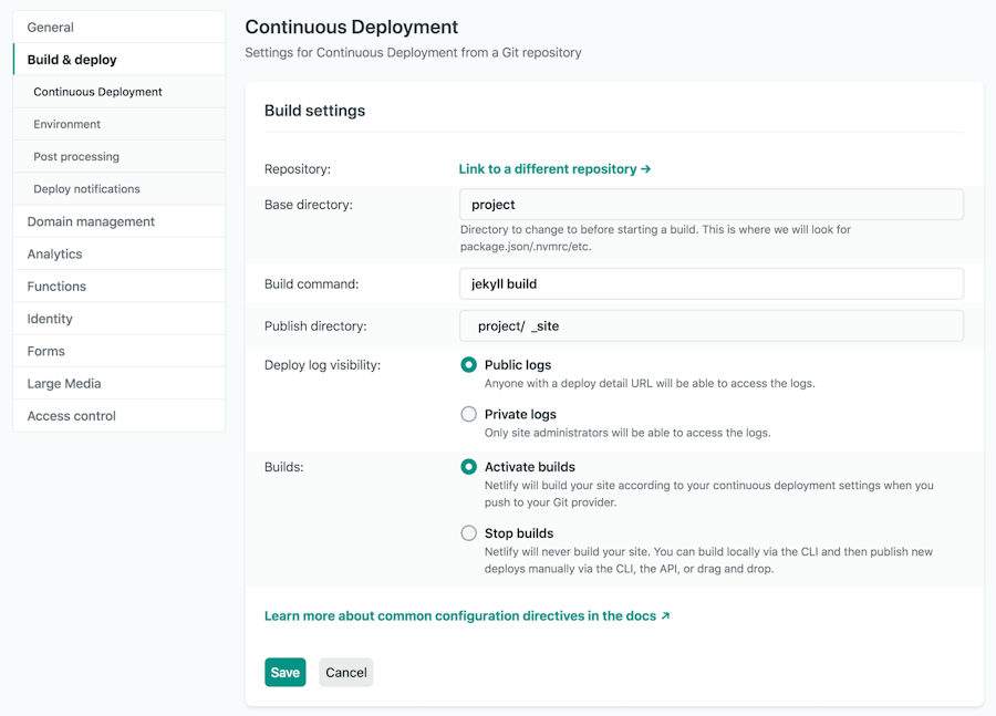 Continuous Deployment on Netlify