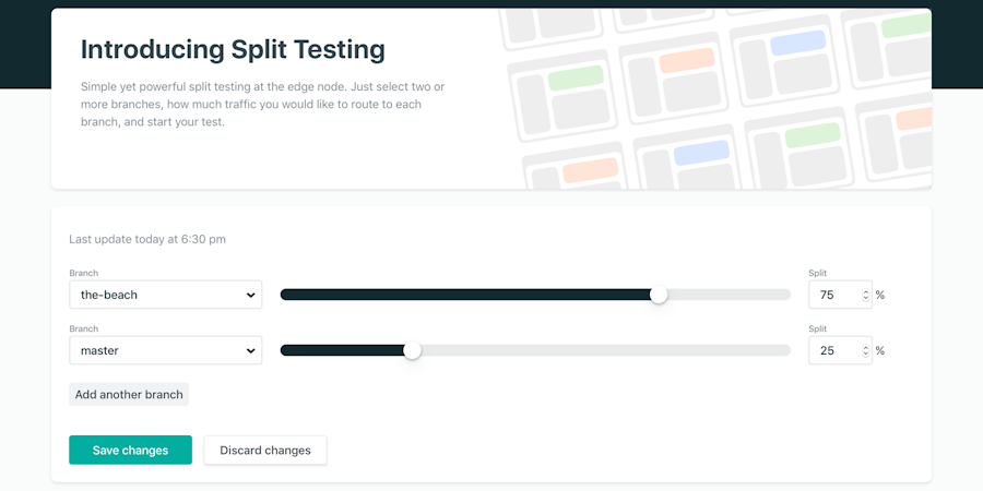 Split Testing in Netlify