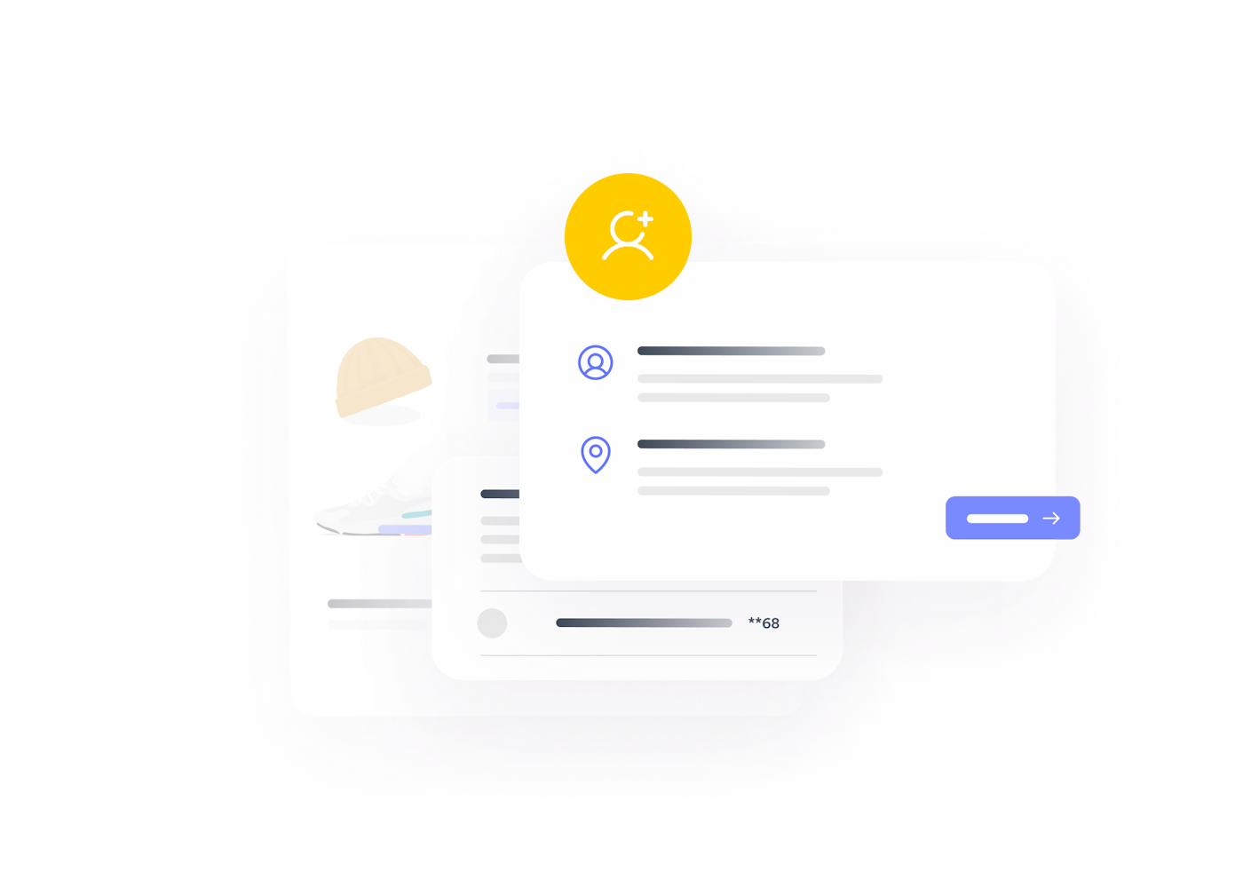 Illustration of customer account dashboard