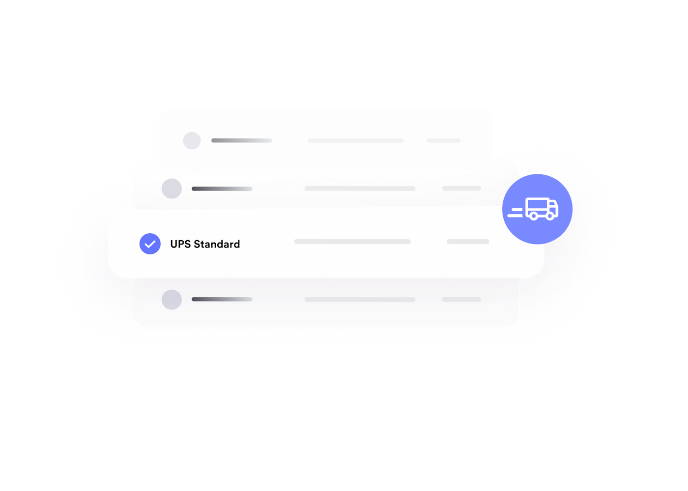 Illustration of shipping providers for e-commerce